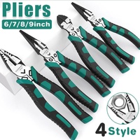 Labor-Saving Multi-Functional Tiger Pliers Flat Needle-Nose Diagonal Wire Pliers - Diagonal cutting pliers-6inch