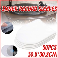 50X Sleeves Inner LP Music Durable For 12inch Vinyl Record Plastic Record Cover