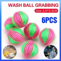 6PCS Reusable Laundry Hair Removal Balls for Lint Fluff Pet Hair Cleaning 3.5cm