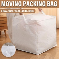 Large Capacity Moving Bag Packing Quilt Storage Luggage Clothing Organizer Tote - 180L