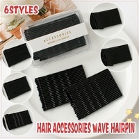 40 PCS Short Black Waved Hair Pins Bobby Pins Grips Salon Dance Hair Accessories - Short Wave Clip