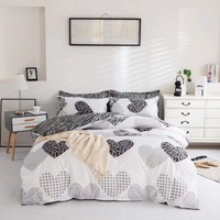 Dreamfields - Twin Hearts Quilt Cover Set - (3pcs, Super King Size)