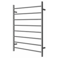 Premium Gunmetal Towel Rack - 8 Bars, Round Design, NON-heated, 1000x850mm Wide