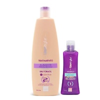 L'mar Lisstyle Alisador Pro-Repair 2-Step Keratin Hair Straightening Treatment Kit