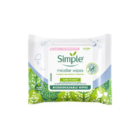 1 Pack of 20 Simple Micellar Wipes For Sensitive Skin