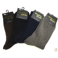 2 Pairs WOOL BLEND SOCKS Mens Soft Dress Thick Work Thermal Warm Cushion Foot - 6-11