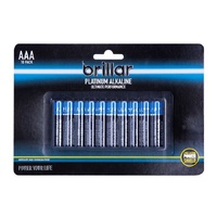 10 Pack AAA Platinum Alkaline Battery LR03 1.5V Long Lasting Power Home Office