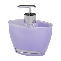 Oval Hand Pump Soap & Lotion Dispenser Empty Bottle in Purple