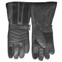 3M Winter Motorbike Bike Waterproof Gloves Leather Motor Bicycle Motorcycle - Black - L