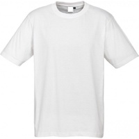 Plain T-Shirt 100% COTTON Basic Blank Tee Mens Ladies Casual BULK Adults - White - XXL