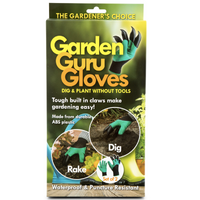 Garden Guru Waterproof and Puncture Resistant Gloves w Claws Digging