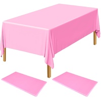 Table Cloth Cover Reusable & Washable Xmas Party 137cm x 274cm (54"x108") in Light Pink