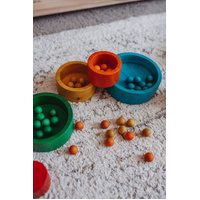 Natural colored Stacking and Nesting Bowls