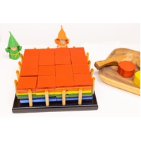 Square Fractions Cake