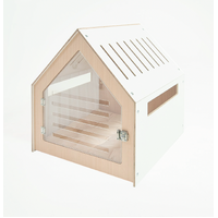 Modern Pet House Dog Crate (White)