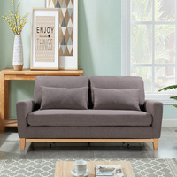 SHASA 2 Seater Pull-out Sofa bed Grey celadon