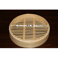 6 Inch Bamboo Steamer Set-2 Steamer Baskets With 1 Lid