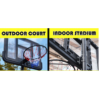 Basketball Hoop Stand System Portable Adjustable Height Ring Backboard Net Rim