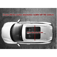 125CM Universal Adjustable Aluminum Alloy Car Roof Rack Cross Bars Carrier Lock