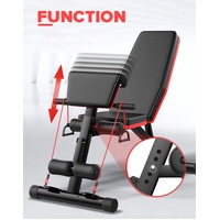 Adjustable FID Ab Abdominal Weight Press Bench Fitness Incline Sit up Gym Flat