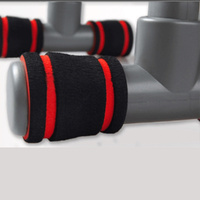 Push Up Bar handle Push-up Stand Grip For Home Fitness Exercise Workout - red