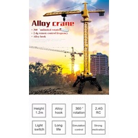 HUINA 1/14 12CH RC Alloy Tower Crane Engineering Construction Vehicle Toy Kids Car