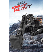 HUINA 1/14 22CH RC Alloy Excavator Construction Engineering Vehicle Toy Gift