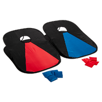 Collapsible Portable Corn Hole Boards With 8 Cornhole Bean Bags, Carry Case