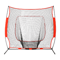 Portable Baseball Training Net Stand Softball Practice Sports Tennis