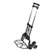 Stair Climbing Trolley 6 Wheels Aluminium Folding Hand Cart Climb Steps
