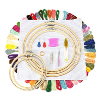 Embroidery Starter Kit Cross Stitch Kit DIY Hand Craft Stitch 50 Colour Kit