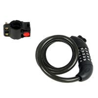 Security 5 Digit Combination Bike Cable Lock with Mounting Bracket