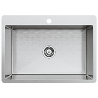 700x500mm Handmade Stainless Steel Undermount / Topmount Kitchen Laundry Sink with Waste