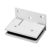 70cm Frameless Swing Bath Screen with White Hardware