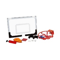 Indoor Mini Basketball Hoop Set – Door Mounted Backboard Kit with Ring & Ball