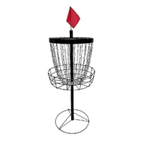 Disc Golf Basket 24 Chain Portable Target with 6 Discs Set