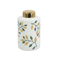 Tall Botanical Lidded Jar 41cm
