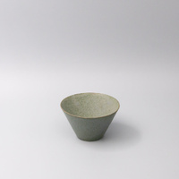 Bowl Fluted 13cm Green Fade Glaze