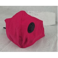 Face Mask Reusable Cotton Cloth Fabric w 2 Pm2.5 Perfect Fit Adjustable Pink