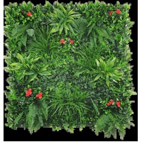 Elegant Red Rose Vertical Garden / Green Wall UV Resistant Sample