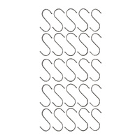 Stainless Steel Hanging S Hooks 12cm X 6cm 25 Pieces