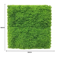 Fresh Natural Green Artificial Moss / Green Wall UV Resistant 1m x 1m