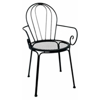 Set 2 Outdoor Vintage Chair w Arms 88cm