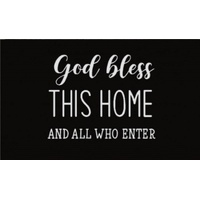 God Bless This Home Doormat Door Mat 60cm