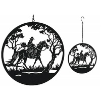 Riding Horseman Wall Art 56cm