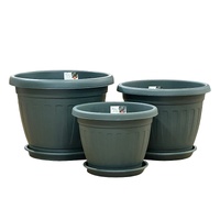 bulk 15 Garden Plastic Pot & Saucer Small Size 28x22cm