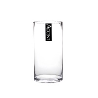 bulk 12 Glass Cylinder Vase 10x15cm