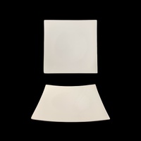 bulk 24 White New Bone China Square Side Plate 9in 22x2cm