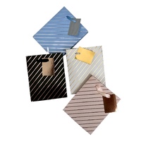 bulk 24 Small Foil Stripe Gift Bag 4 Assort 14cm