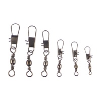 Swimerz Barrel Swivel w Interlock Snap, Size 8, 20 pack